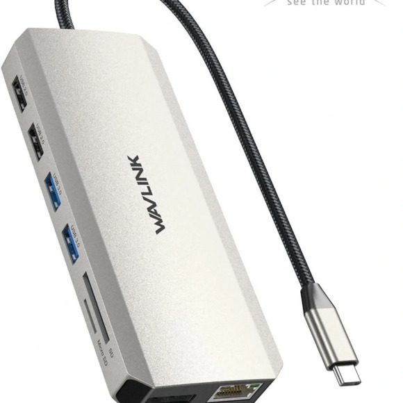 Wavlink USB-C triple display docking Hub new in box - Picture 1 of 12